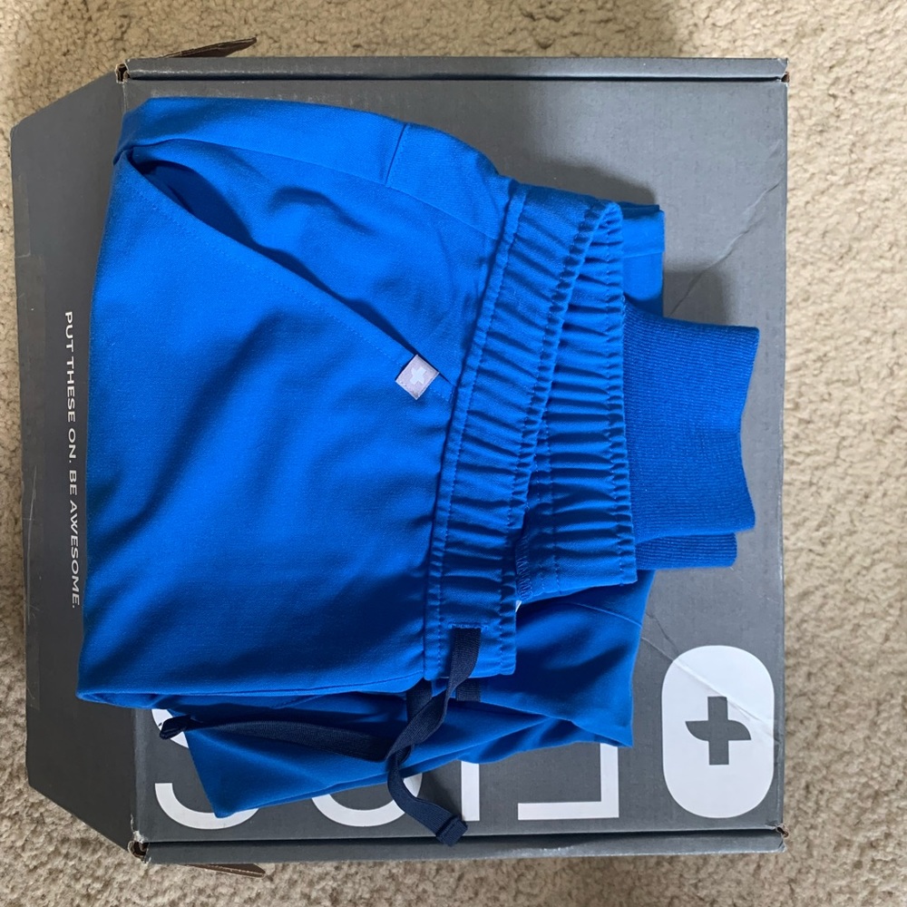 Mens Blue joggers size small, excellent condition, tried on, not worn